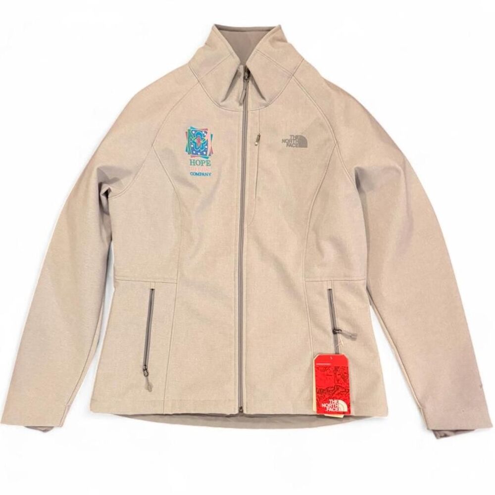 The North Face Apex Bionic Jacket Women L Gray NWT WindWall Embroidered